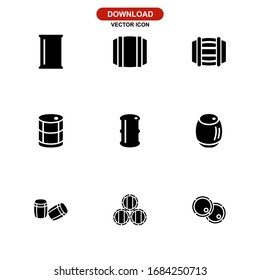 barrel icon or logo isolated sign symbol vector illustration - Collection of high quality black style vector icons
