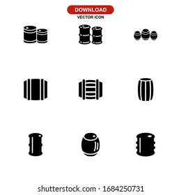 barrel icon or logo isolated sign symbol vector illustration - Collection of high quality black style vector icons
