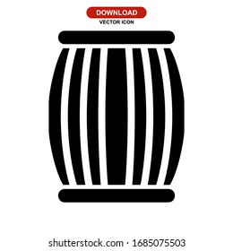 barrel icon or logo isolated sign symbol vector illustration - high quality black style vector icons
