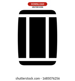 barrel icon or logo isolated sign symbol vector illustration - high quality black style vector icons
