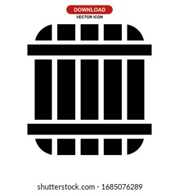 barrel icon or logo isolated sign symbol vector illustration - high quality black style vector icons
