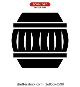 barrel icon or logo isolated sign symbol vector illustration - high quality black style vector icons
