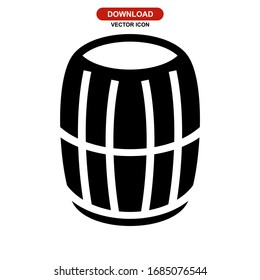 barrel icon or logo isolated sign symbol vector illustration - high quality black style vector icons
