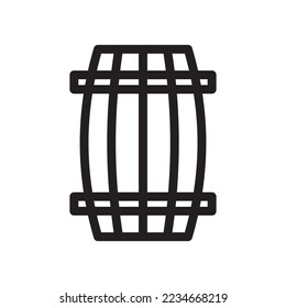 barrel icon or logo isolated sign symbol vector illustration - high quality black style vector icons