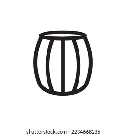 barrel icon or logo isolated sign symbol vector illustration - high quality black style vector icons