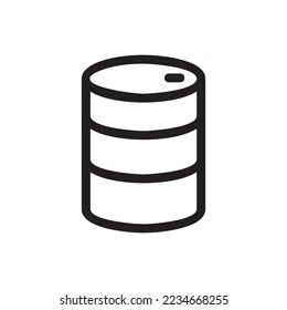 barrel icon or logo isolated sign symbol vector illustration - high quality black style vector icons