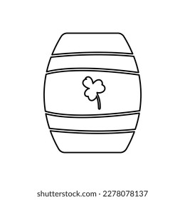 barrel icon on a white background, vector illustration
