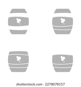 barrel icon on a white background, vector illustration