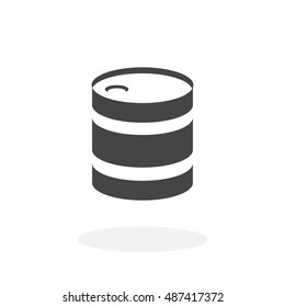 Barrel icon on white background. Barrel logo element for template. Modern vector pictogram for web graphics. Flat design style. Vector illustration - stock vector
