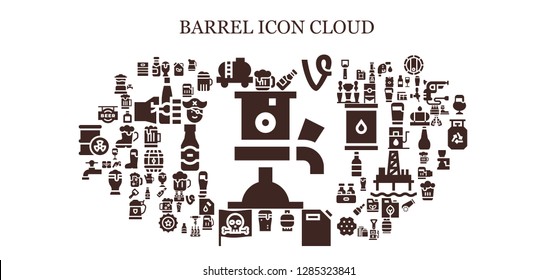  barrel icon set. 93 filled barrel icons. Simple modern icons about  - Beer tap, Beer, Tank, Vine, Gas, Gas can, Pirate, Fuel, Barrel, Oktoberfest, Gas station, Dark beer, Oil