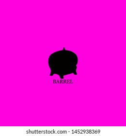 barrel icon sign signifier vector