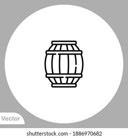 Barrel icon sign vector,Symbol, logo illustration for web and mobile