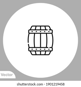 Barrel icon sign vector,Symbol, logo illustration for web and mobile