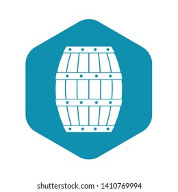 Barrel icon. Simple illustration of barrel vector icon for web