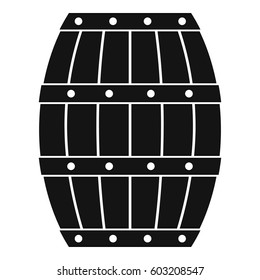 Barrel icon. Simple illustration of barrel vector icon for web
