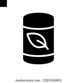 Barrel icon solid style vector