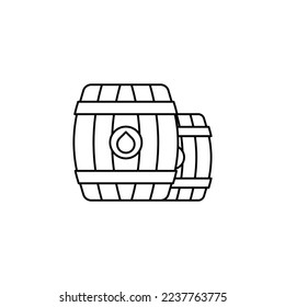The barrel icon is suitable for your web, apk or project with a medieval theme