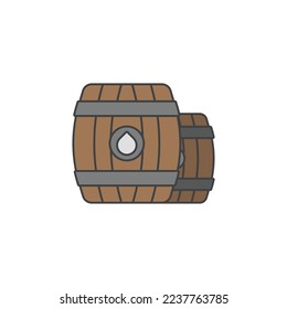 The barrel icon is suitable for your web, apk or project with a medieval theme