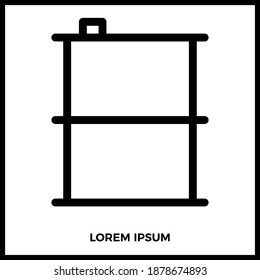 Barrel icon symbol. Ecology icon style. Eps10 vector illustration.
