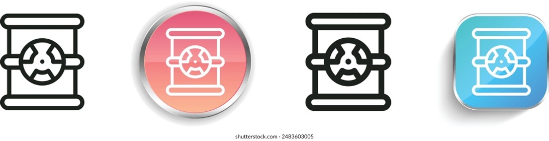 barrel icon. Thin Linear, Regular and Button Style Design Isolated On White Background