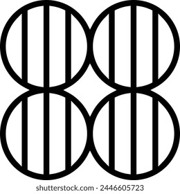 barrel icon. Thin linear style design isolated on white background
