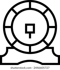 barrel icon. Thin linear style design isolated on white background