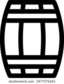 barrel icon. Thin Linear Style Design Isolated On White Background