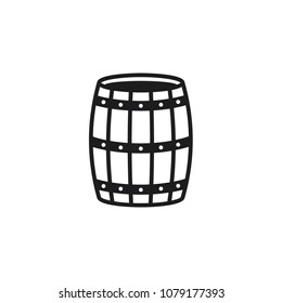 barrel icon in trendy flat design 
