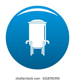 Barrel icon vector blue circle isolated on white background 
