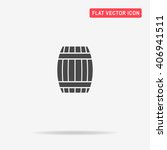 Barrel icon. Vector concept illustration for design.