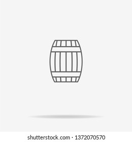 Barrel icon. Vector concept illustration for design.