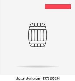 Barrel icon. Vector concept illustration for design.