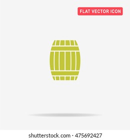 Barrel icon. Vector concept illustration for design.