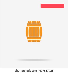 Barrel icon. Vector concept illustration for design.