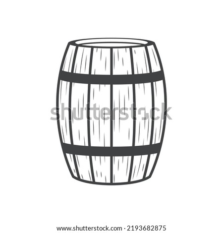 Barrel icon. Vector concept illustration for design. alcohol keg icon
