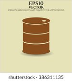Barrel icon vector illustration