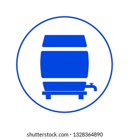 Barrel icon. Vector illustration
