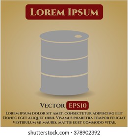 Barrel icon vector illustration