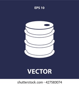 barrel icon. barrel vector illustration
