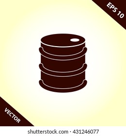 barrel icon. barrel vector illustration
