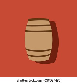 Barrel icon, vector illustration design. Drinks collection.
