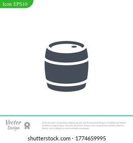 barrel icon. Vector illustration EPS 10.
