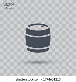 barrel icon. Vector illustration EPS 10.