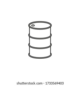 Barrel icon. Vector illustration. Line style.