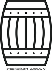 Barrel icon vector image. Can also be used for Village. Suitable for mobile apps, web apps and print media.