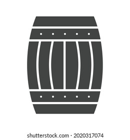Imagen vectorial de icono de barril. También se puede usar en Village. Adecuado para aplicaciones móviles, aplicaciones web y medios impresos.