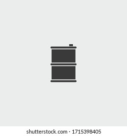 barrel icon. barrel vector on gray background