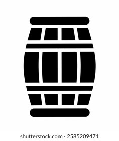 barrel icon vector on white background