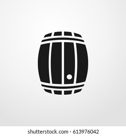 barrel icon. vector sign symbol on white background