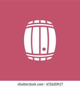 barrel icon. vector sign symbol on white background